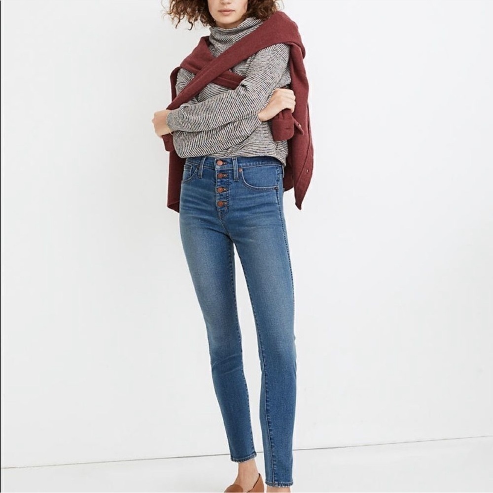 NWOT Madewell 10” High Rise Skinny Jeans Size 28
